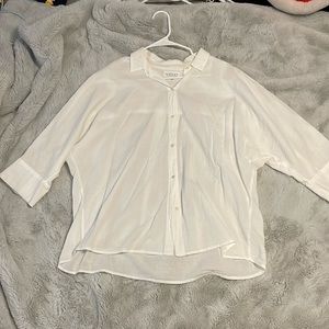 Anthropologie white blouse